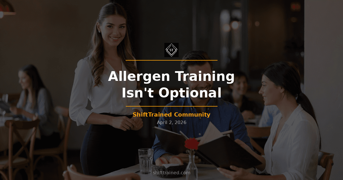 Allergen Training Isn't Optional — Here's How to Actually Do It