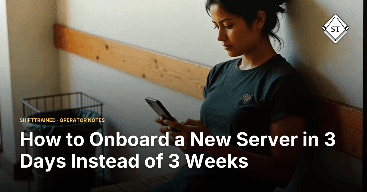 How to Onboard a New Server in 3 Days Instead of 3 Weeks