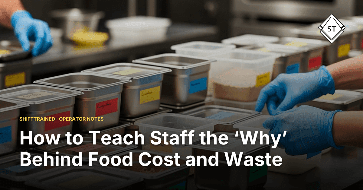 How to Teach Staff the ‘Why’ Behind Food Cost and Waste