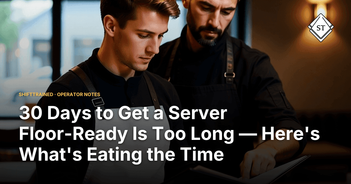 30 Days to Get a Server Floor-Ready Is Too Long — Here's What's Eating the Time