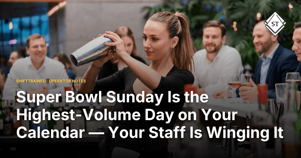 Super Bowl Sunday Is the Highest-Volume Day on Your Calendar — Your Staff Is Winging It