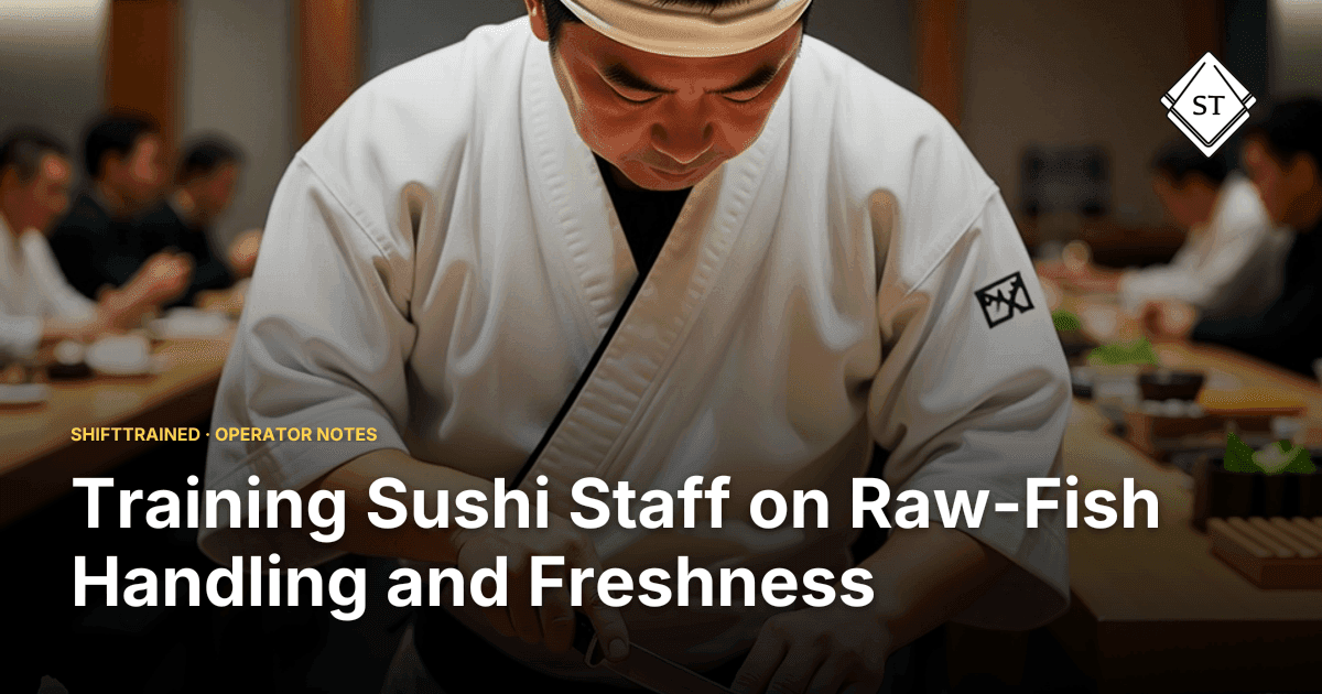 Training Sushi Staff on Raw-Fish Handling and Freshness