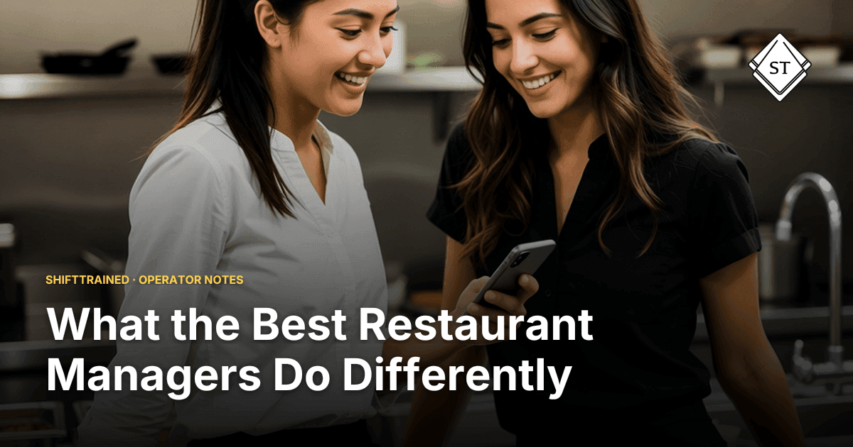 What the Best Restaurant Managers Do Differently