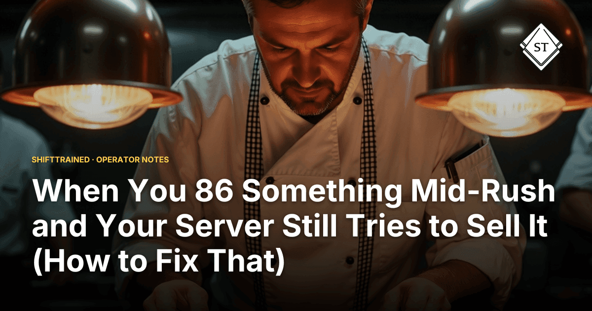 When You 86 Something Mid-Rush and Your Server Still Tries to Sell It (How to Fix That)