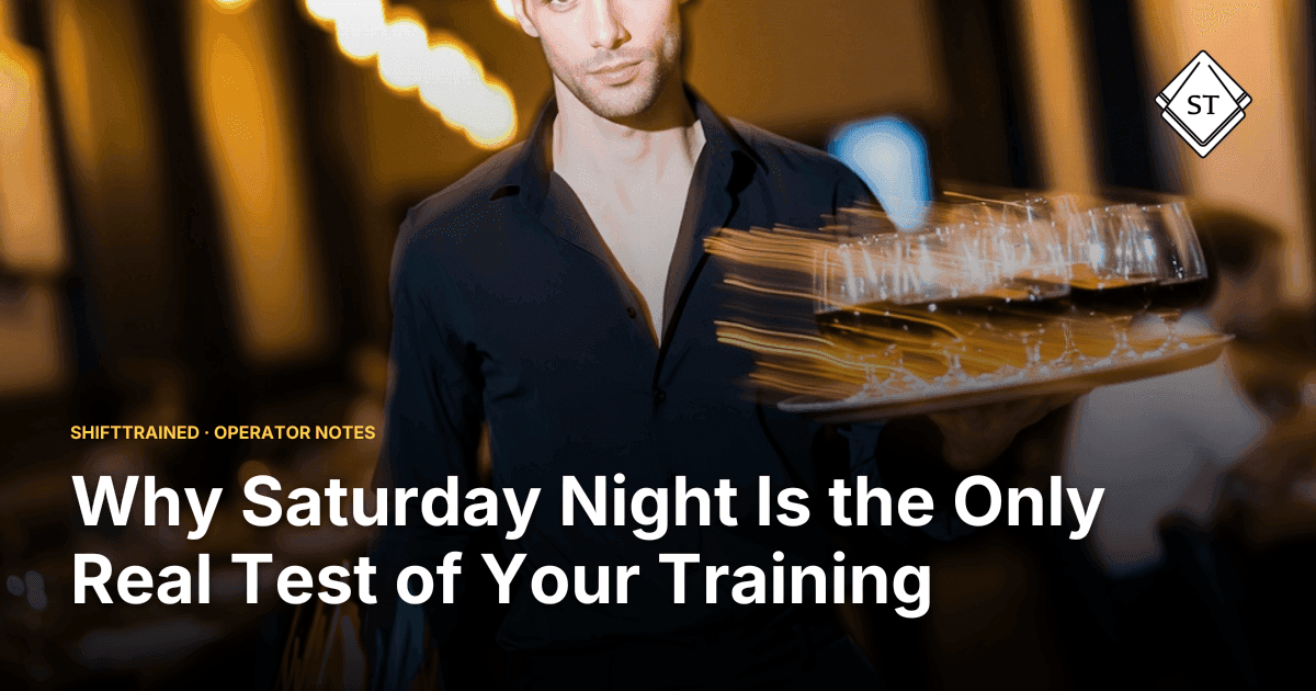 Why Saturday Night Is the Only Real Test of Your Training